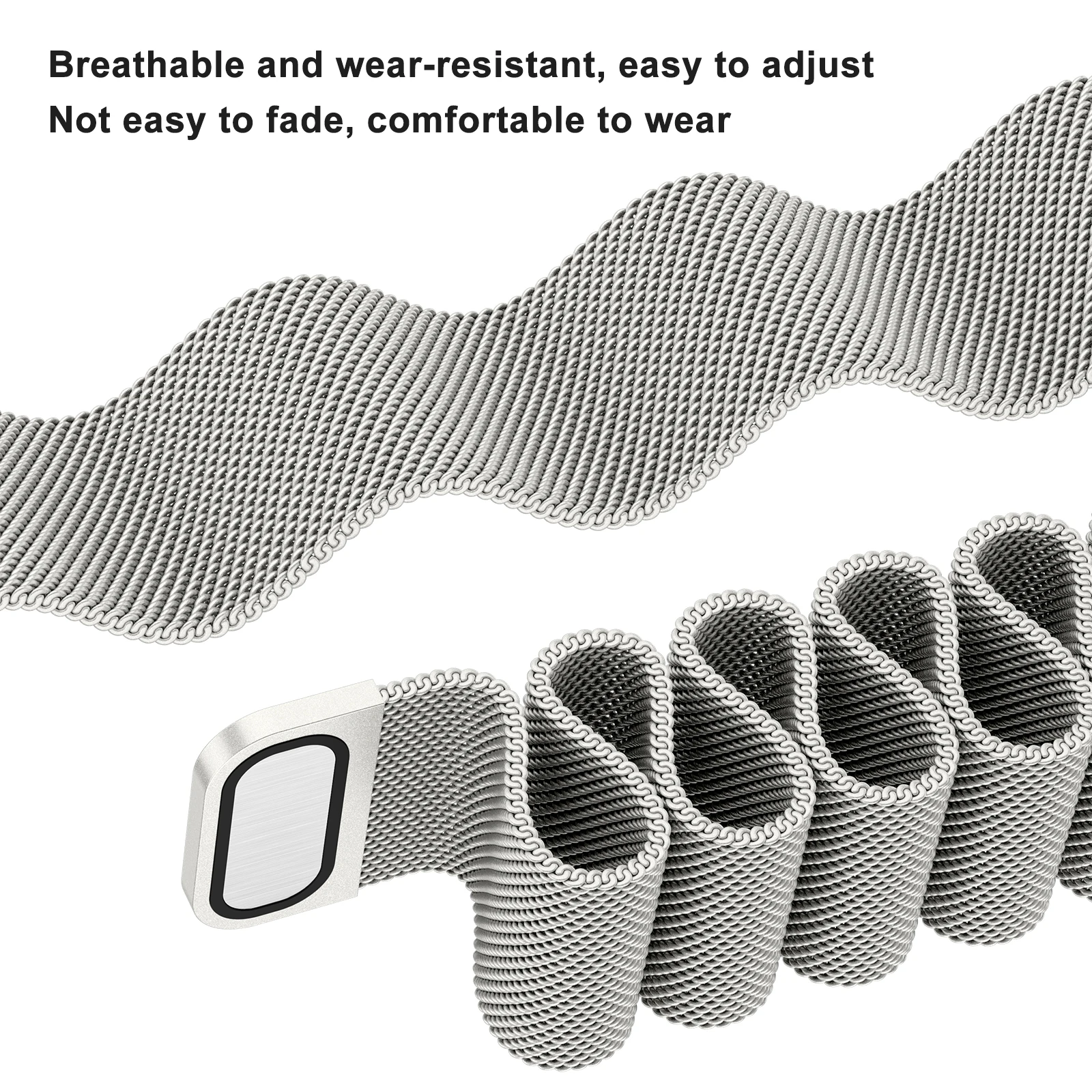 Pulseira de aço inoxidável para redmi watch 4, pulseira magnética com laço milanês para xiaomi band 8 pro, acessórios de pulseira