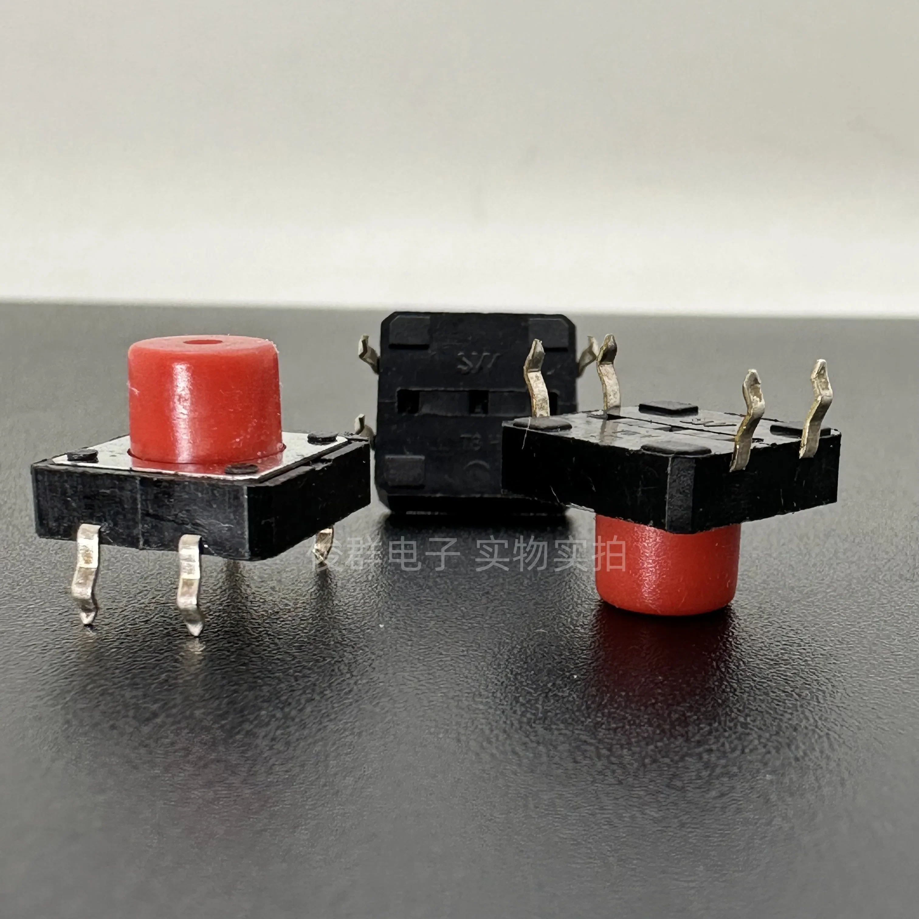 50pcs/South Korea SW touch switch in-line 4-pin square red button 12*12*8.5 high-end medical product keys