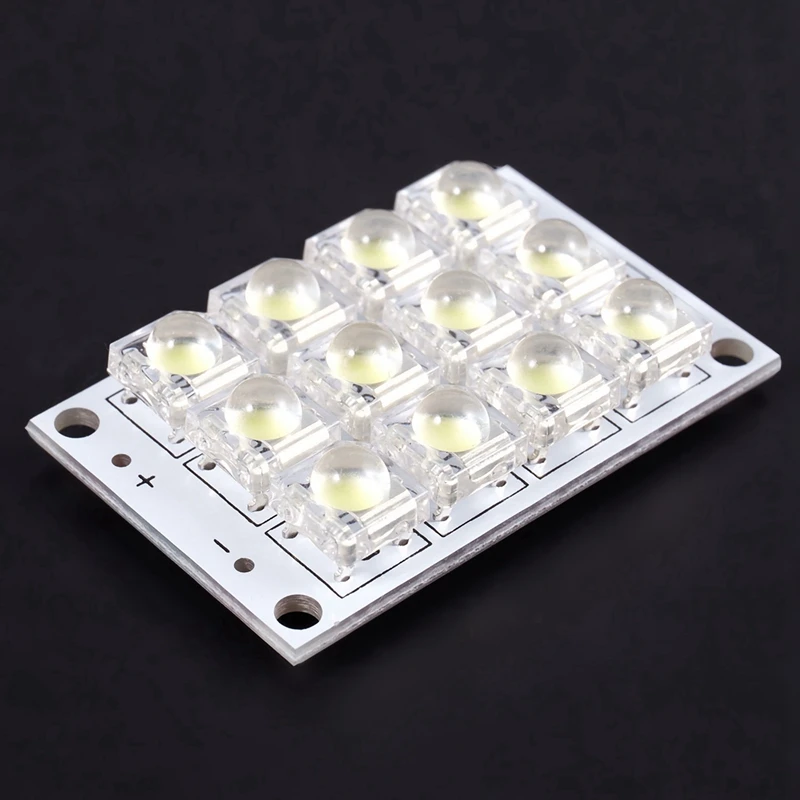 Luzes LED Circuit Board, Super Brilhante Branco Piranha, Iate, Novo, DC 3V, 5V, 12, 8X