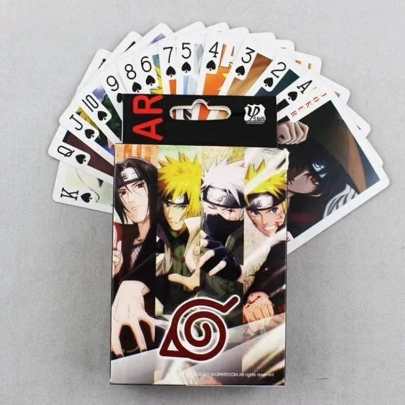 

54pcs Naruto anime Uchiha Sasuke Uzumaki Naruto HD exquisite peripheral leisure entertainment limited edition poker wholesale