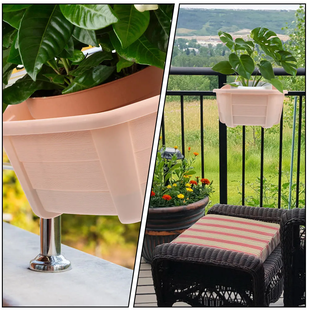

Hanging Flowerpot 1Set Safe Durable Rustproof Adorable Decor Balcony Patio Garden Supply Hanging Flower Bucket