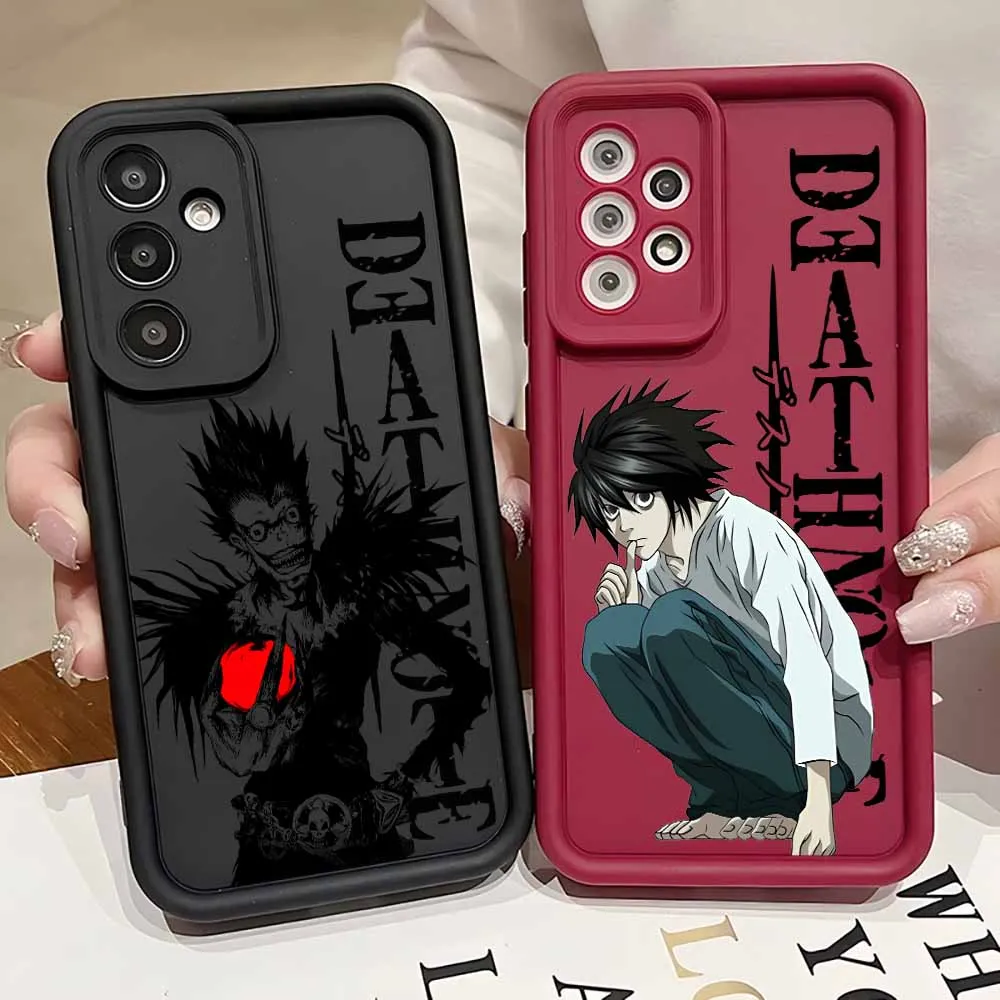 Anime Death Note For Samsung A73 A56 A55 A54 A53 A51 A36 A35 A34 A31 A26 A23 A17 A16 A14 A07 A06 A05 Phone Case