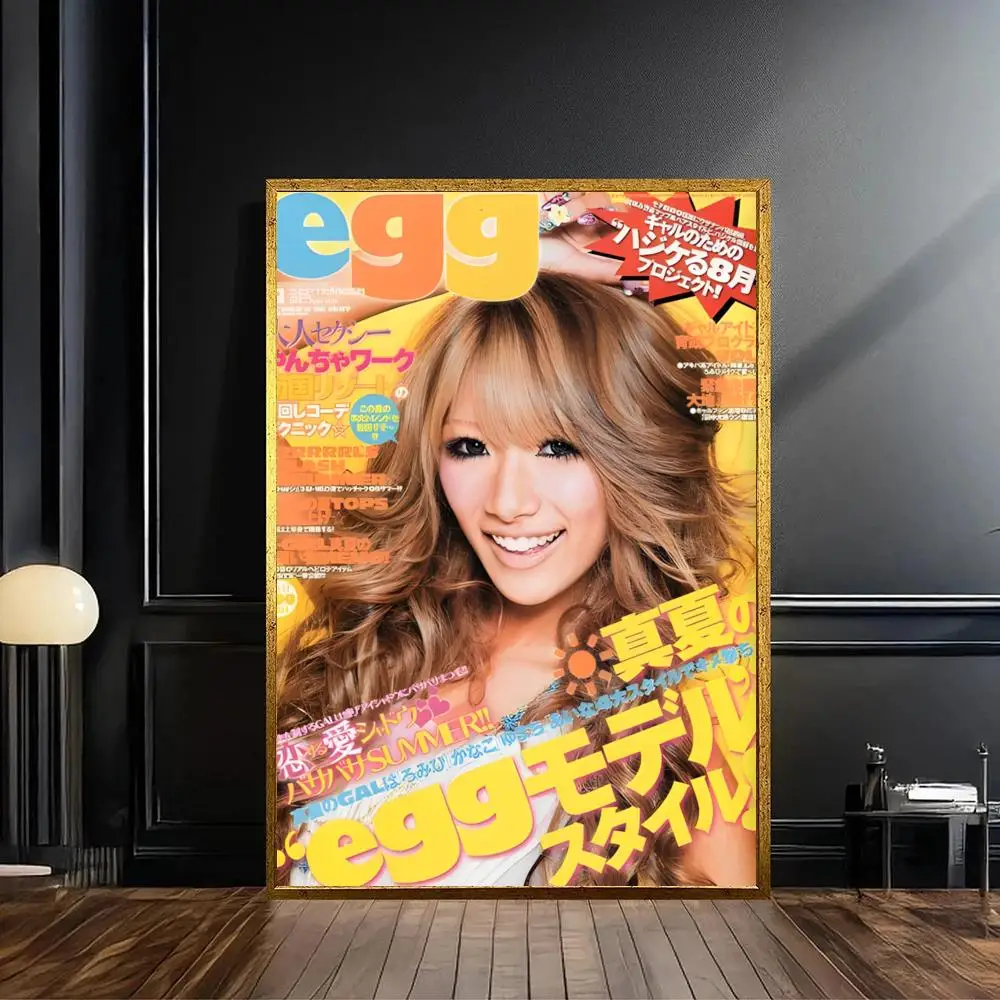 Kunstwerk, Gyaru-Magazin-Illustrationsposter, selbstklebender, wasserfester Papieraufkleber, Wanddekoration für Kaffeehaus, Bar, Zimmer – Detail 14