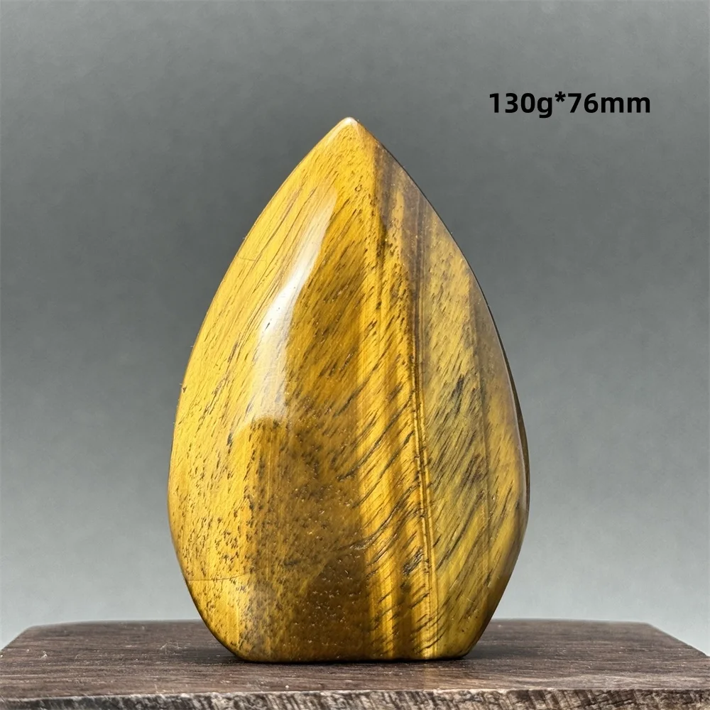 Natural Gem Tiger Eye Crystal Free Form Torch Ornament Home Decor Feng Shui Witchcraft Meditation Spiritual Energy Gift