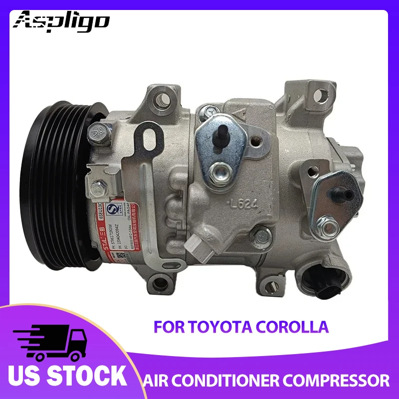 Aspligo Car AC Air Conditioning Compressor For TOYOTA COROLLA 88310-1A660 8831002450 CO 11210C 88310- Air Conditioner Compressor