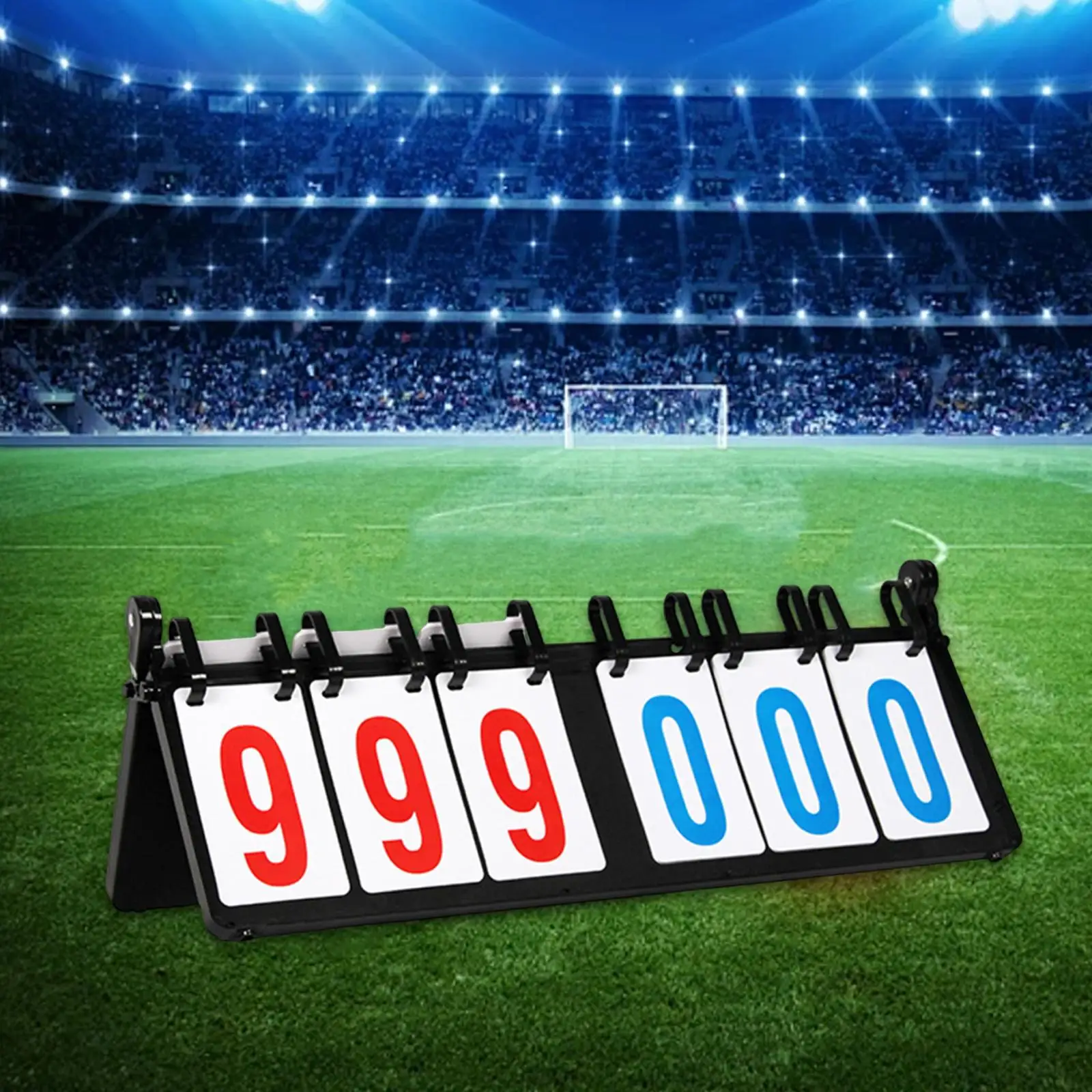 Flip Scorebord 6-cijferig tafelblad Score Flipper voor honkbaltennisbadminton