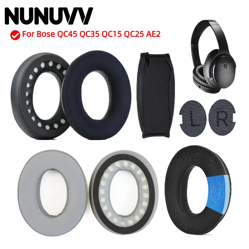 

Earphone Ear Pads For Bose QC45 QC35 QC15 QC25 AE2 Earpads Sponge Soft Foam Cushion Replacement Headphones Accessories