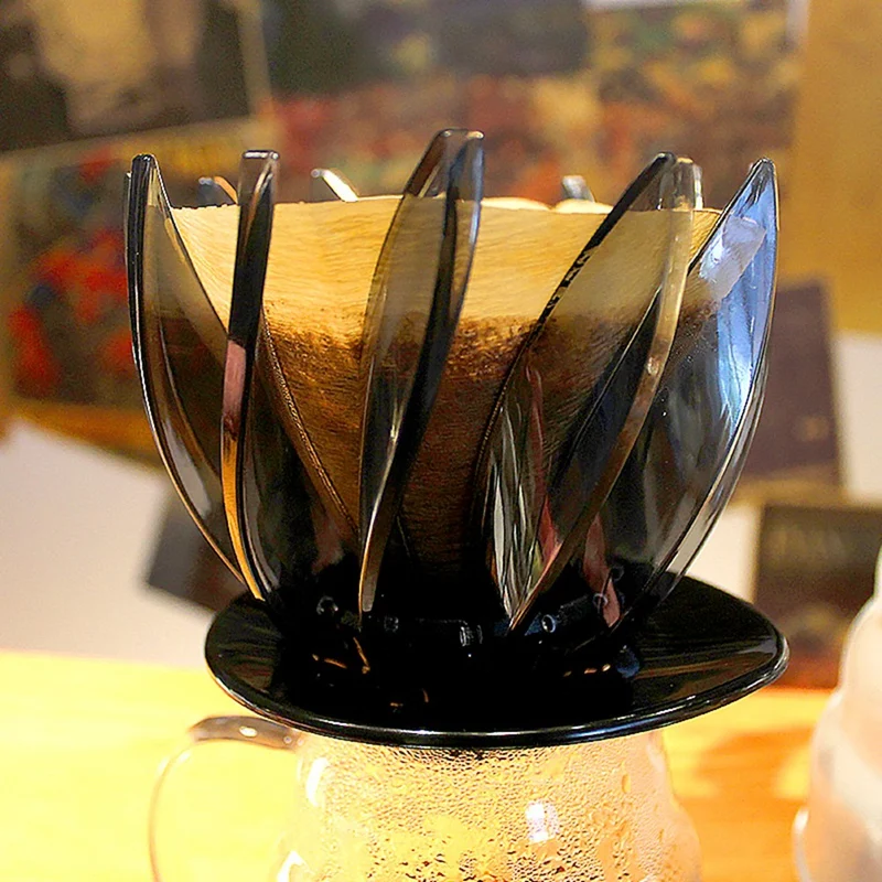 Filtro per caffè Drip Hand Brew Coffee Filter Coffee Dripper Spiral Rib Design per 1-4 tazze per l'home Office