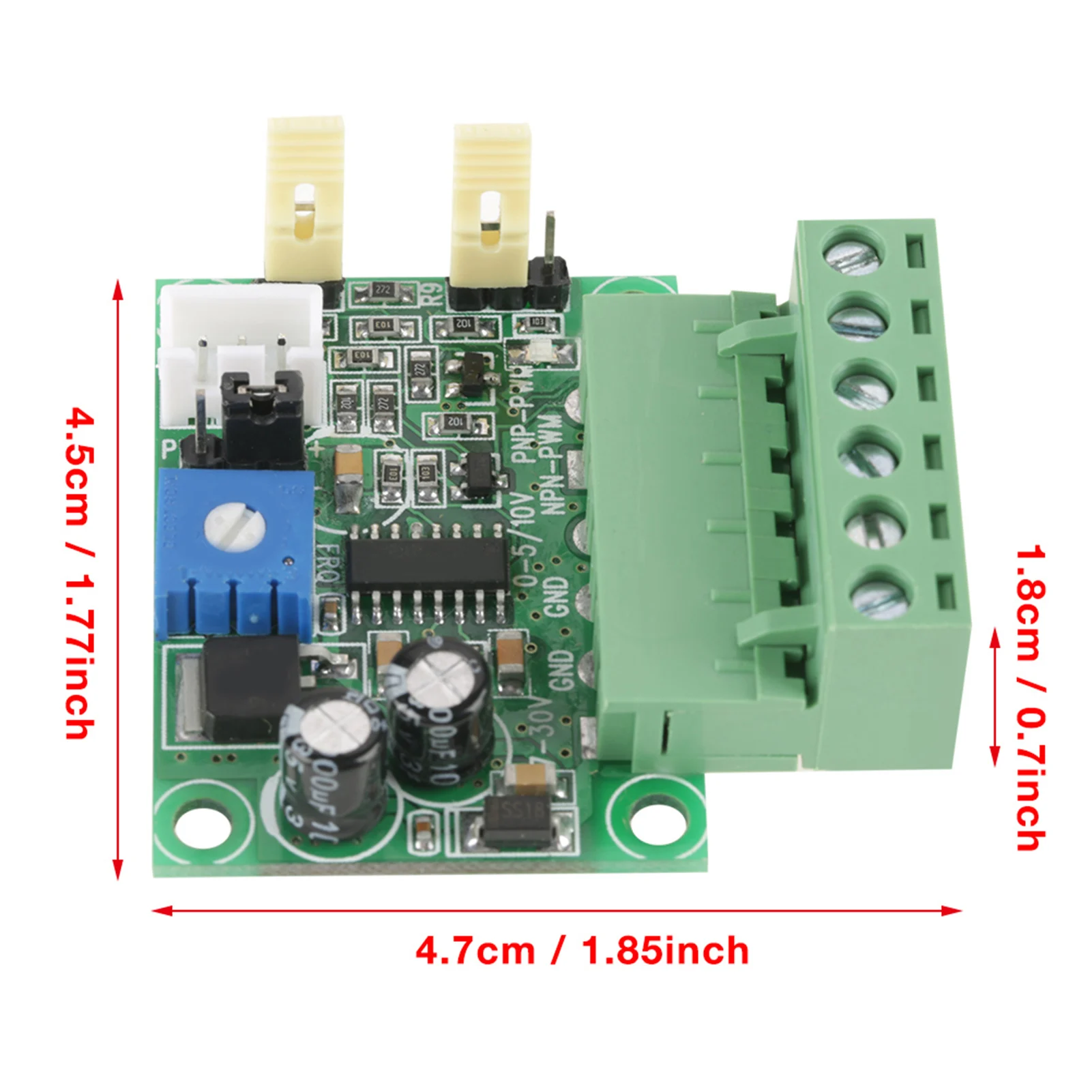 0-5V/0-10V Analog Input Voltage to 0-100% PWM Signal 2KHZ-20KHZ Converter Module