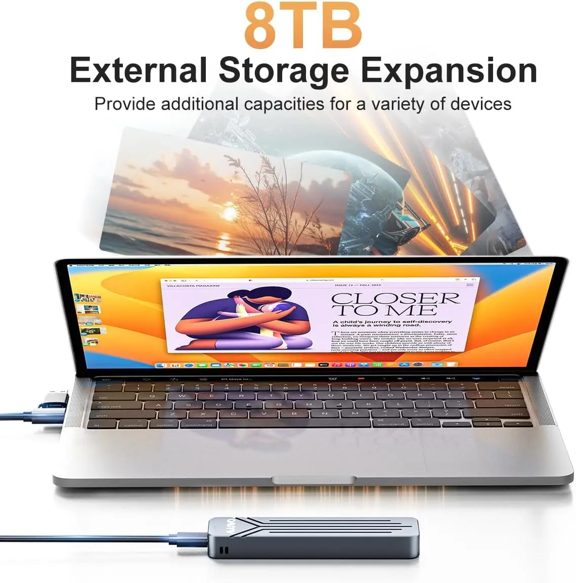 Корпус MAIWO M.2 NVMe SSD USB 3.2 GEN2 10 Гбит/с Поддержка UASP Trim 8 ТБ Алюминиевый M.2 PCIe SSD-считыватель USB C для NVMe M Key