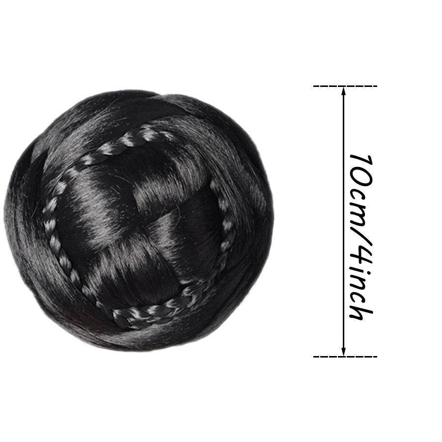 สังเคราะห์หัววิกผมดอกไม้ Bud ผม Hairpin Bun กลับหัว Pad ผมกระเป๋า Hanfu สไตล์โบราณ Cheongsam Bun วิกผม