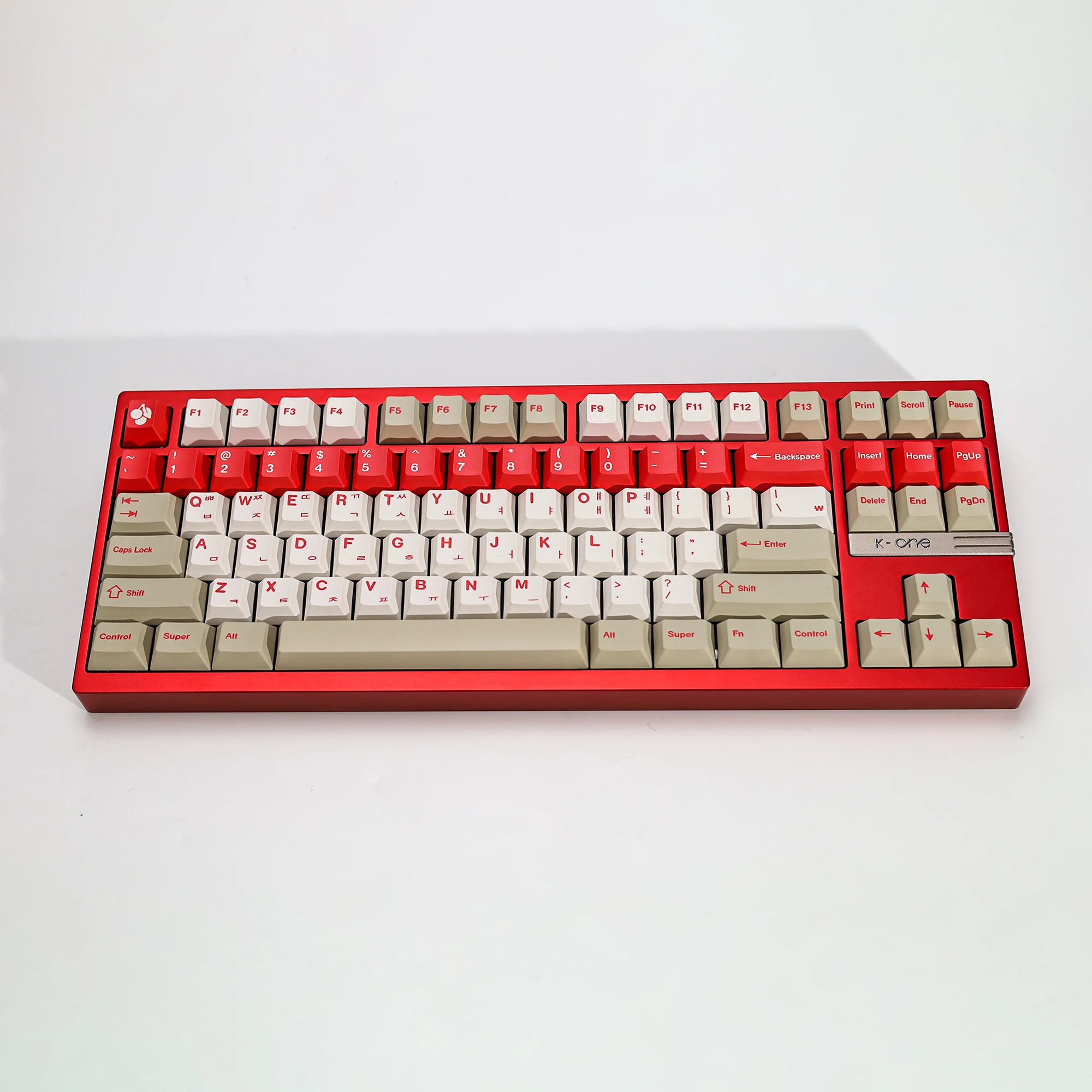 KBDiy Koreanische Tastenkappen Retro GMK Red Alert Cherry Profile PBT Ailce Tastenkappen Maßgefertigt für 60% Gaming Mechanische Tastatur KIT Tastenkappen – Detail 6