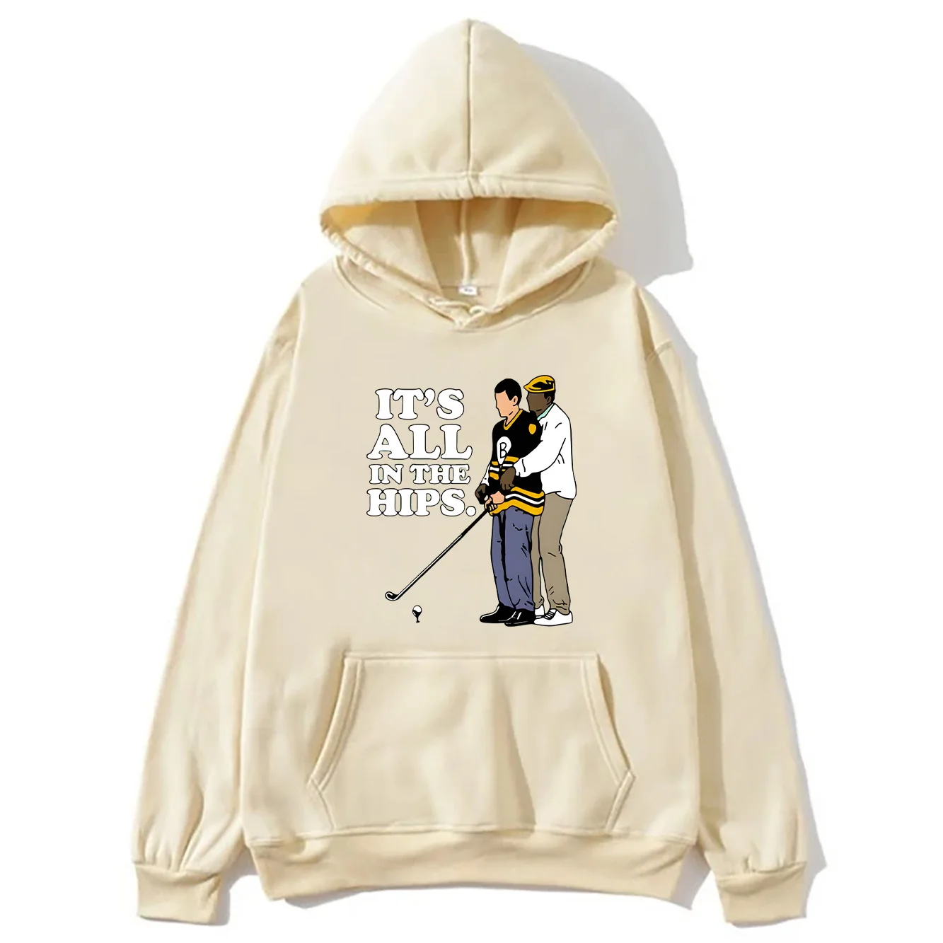 

Happy Gilmore 2, толстовки с капюшоном «Все в бедрах», женские и мужские толстовки с буквенным принтом, винтажные креативные свободные осенне-зимние пуловеры