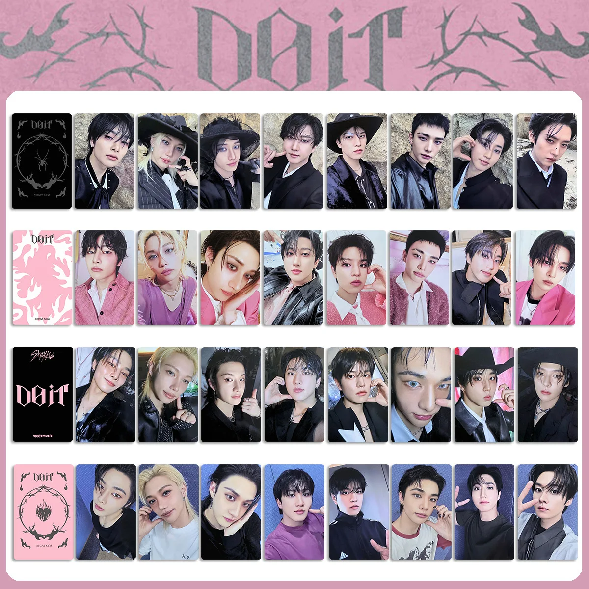 

Эксклюзивный веер STRAY KIDS DO IT, специальный бонус, маленькая карточка, альбом, доменная карта, AM, специальный бонус, Straykids, памятный маленький ca