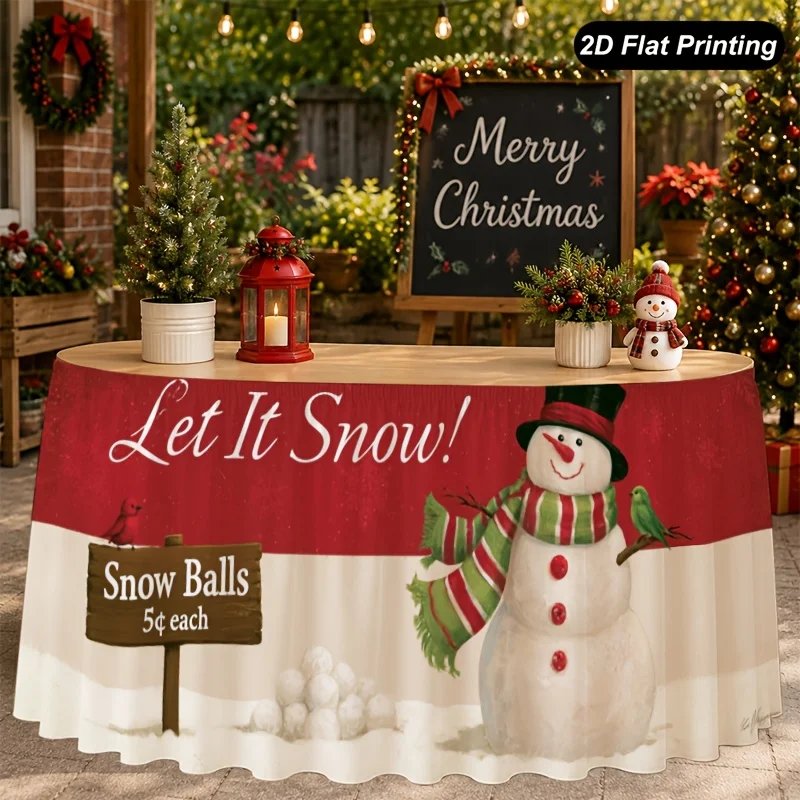 2D flat Christmas table path 