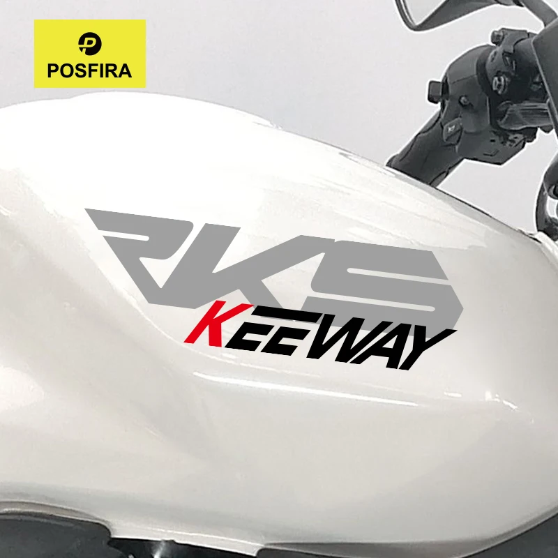 

POSFIRA Motorcycle Tank Sticker Vinyl Decals for Keeway RKS 125 RKS125 2018 Motorbike Fuel Tank Decoration Accessories