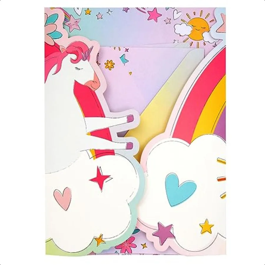 طقم قرطاسية مكون من 92 قطعة للفتيات مع 60 ورقة قرطاسية و30 ظرفًا ورقة لاصقة مجلد الجيب 7.25 × 10.2 بوصة