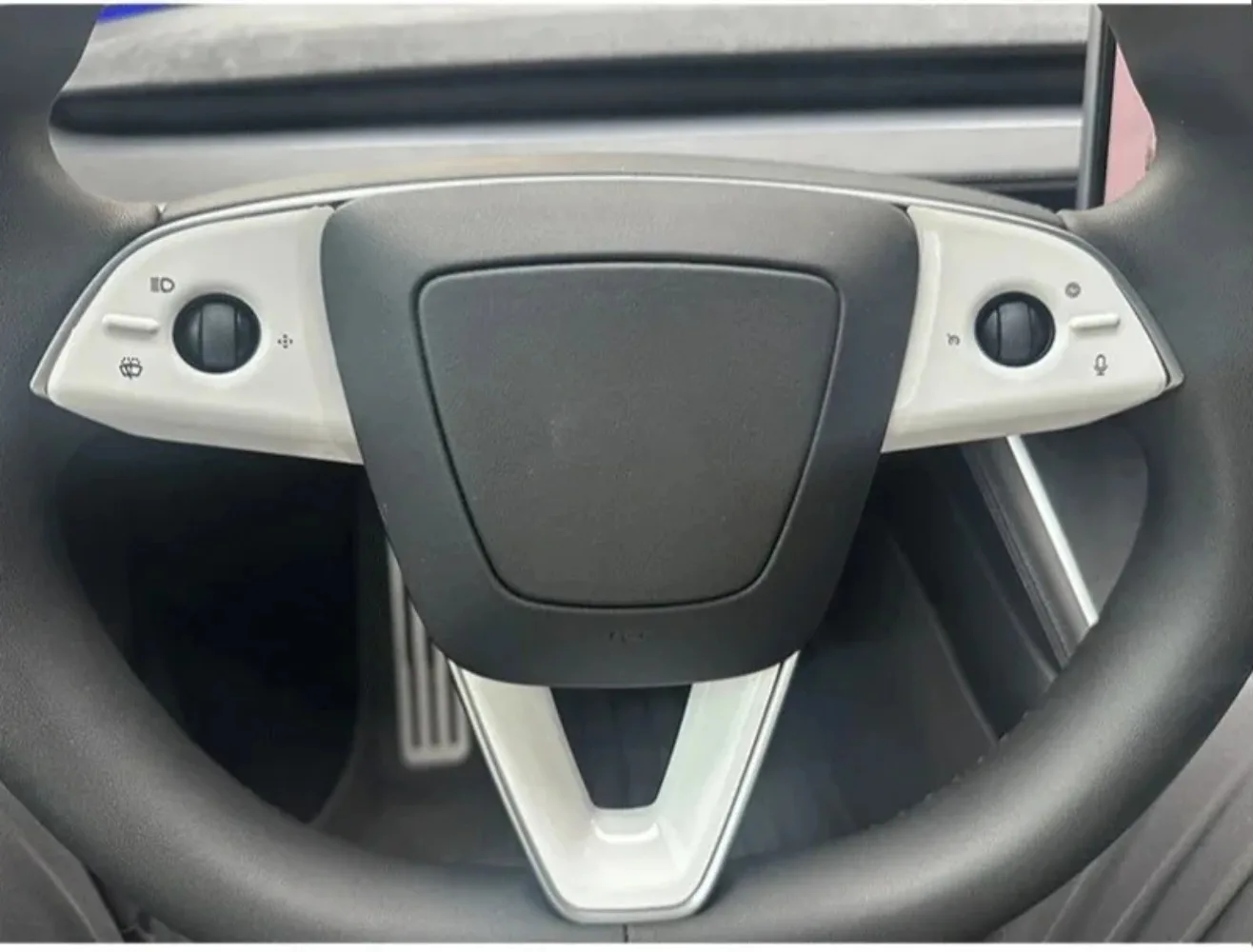 For Tesla Model Y Juniper 2025 Model 3 Highland Steering Wheel Button Sticker Protective Cover Patch Interior Car Accessories view 6