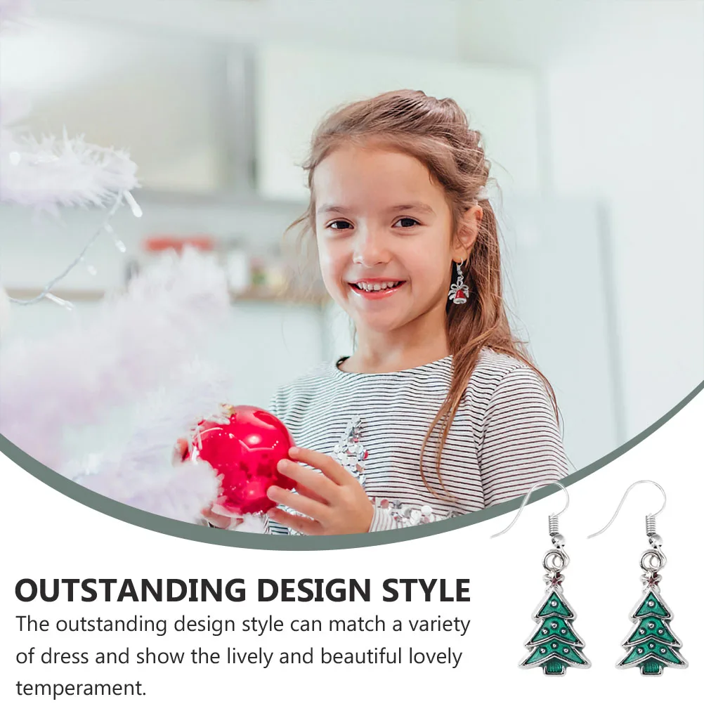 

Christmas Earrings Dangle Metal Xmas Jewelry Party Pendant Eardrops Charms Gifts For Women Holiday Accessories
