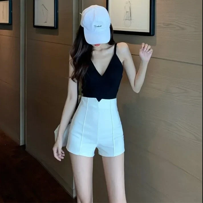 Women's Summer Short Pants Tight Elastic Slimming Sexy Hot Shorts Underwear Safety Pants Trendy Base Layer Tight Fit Shorts