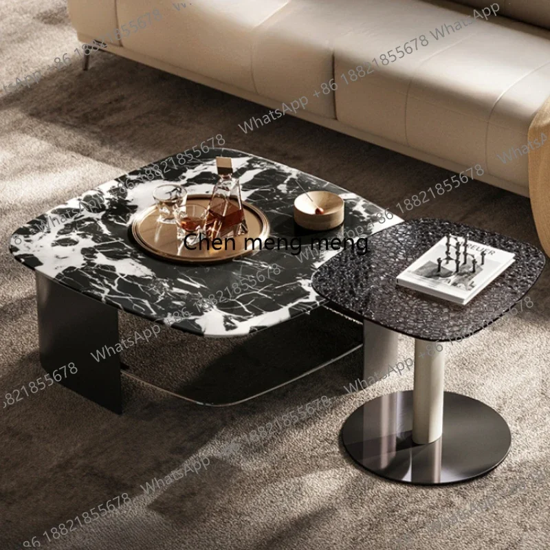

Unique Italian Coffee Table European Style Nordic White Center Modern End Tables Set Luxury Nesting Stolik Kawowy Home Furniture