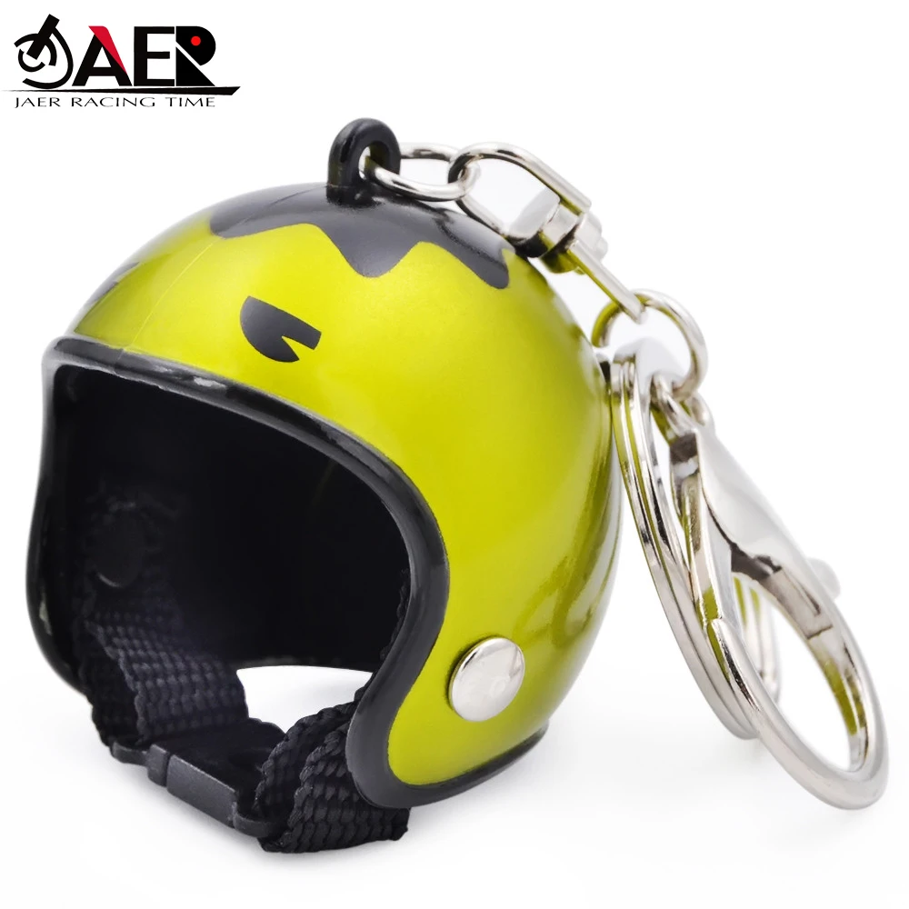 

Motorcycle Key chain Cute Safety Helmet Hat Knight Hat Car Keychain BagKey Ring