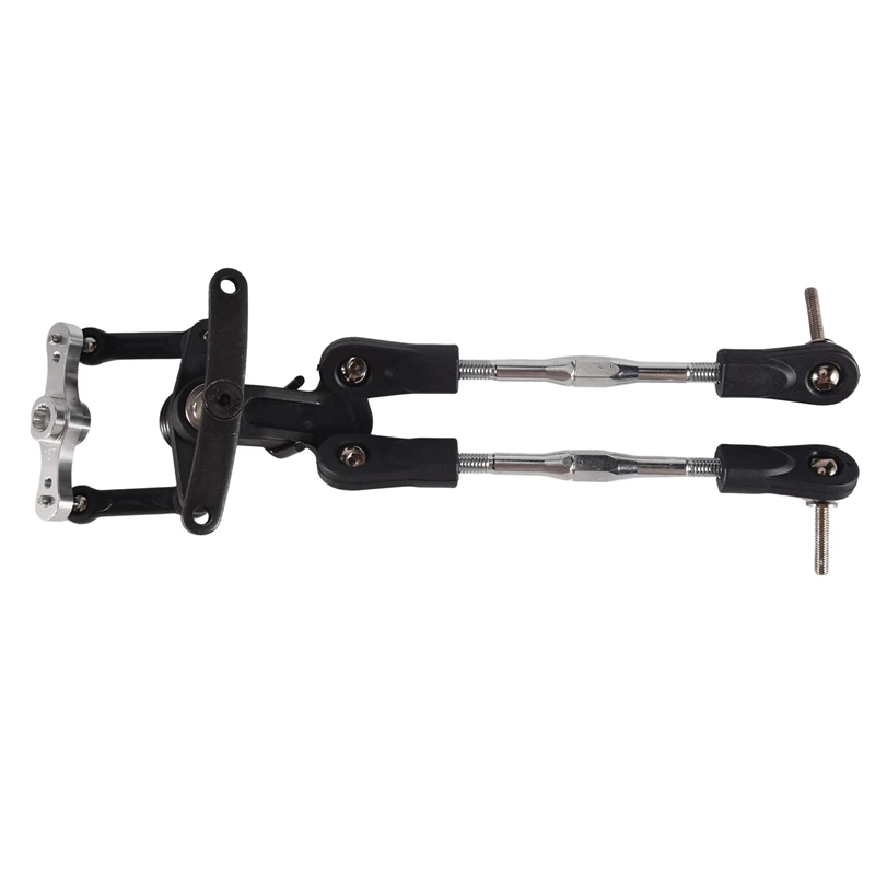 Aluminiowa symetryczna oś kierownicza do samochodów wspinaczkowych, symetryczny zestaw kierowniczy pasujący do silnika 1/5 ROVAN KM BAJA 5B 5T 5SC