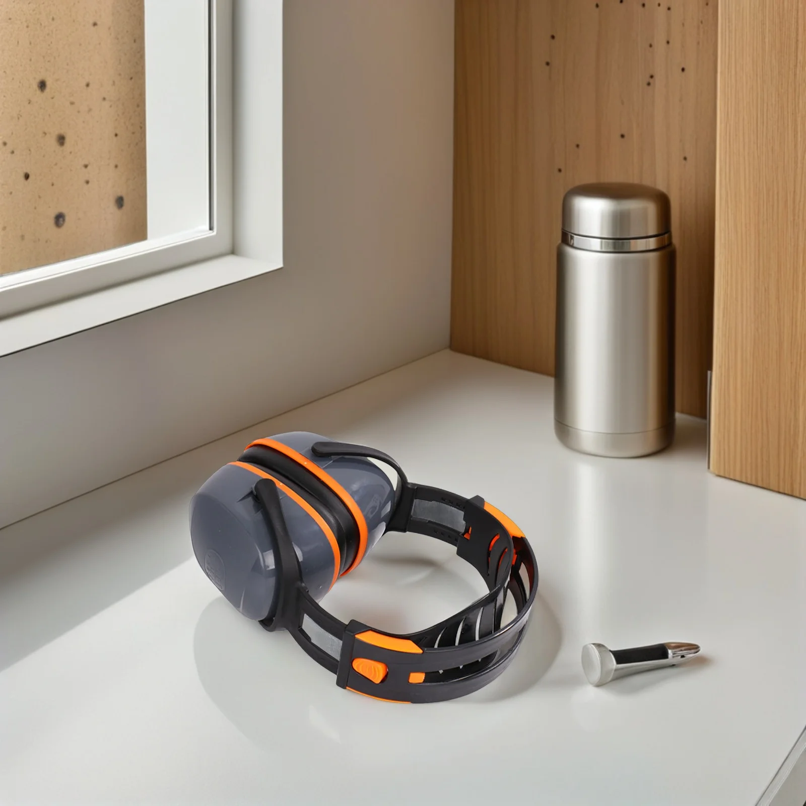 

Noise Proof Headphones ABS Sound Insulation Over Ear Headset for Hearing Protection Industrial Construction Study Use