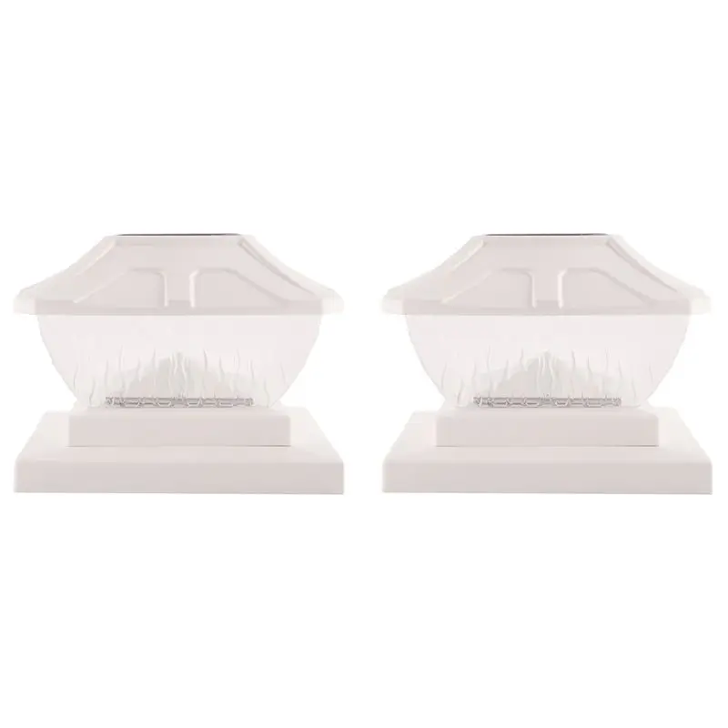 

A23P Solar Post Cap Lights Outdoor - 2 Pack 2 Modes Solar Deck Fence Lights, IP65 Waterproof Solar Powered Light Posts