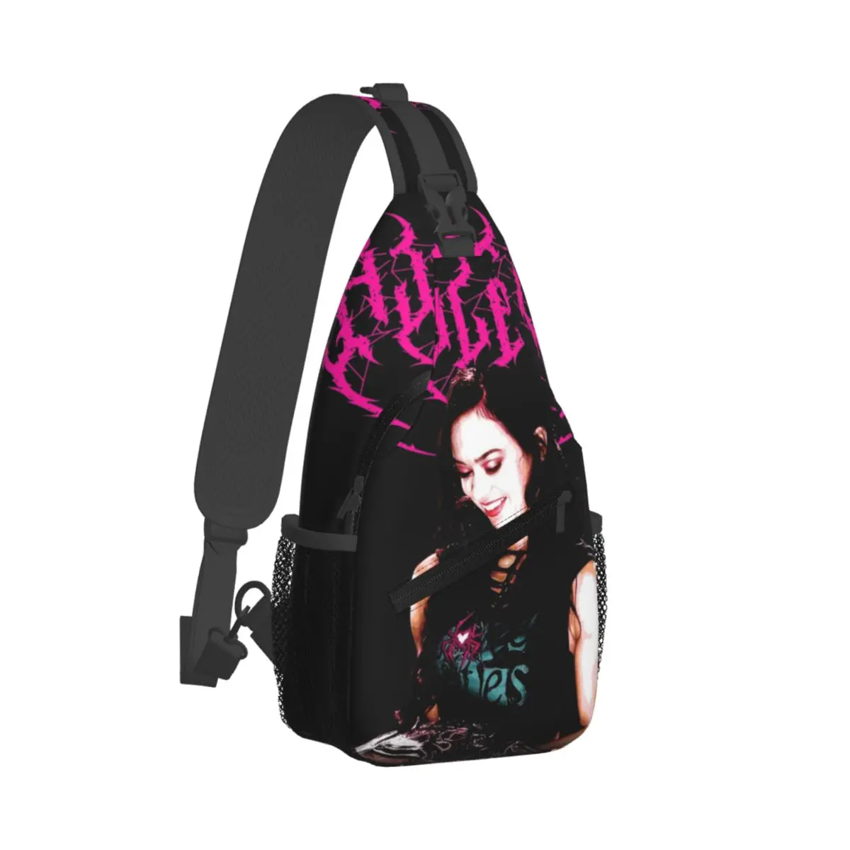 

AJ Lee Death Metal Sling Bags Chest Crossbody Shoulder Sling Backpack Hiking Travel Daypacks Fashion Pack