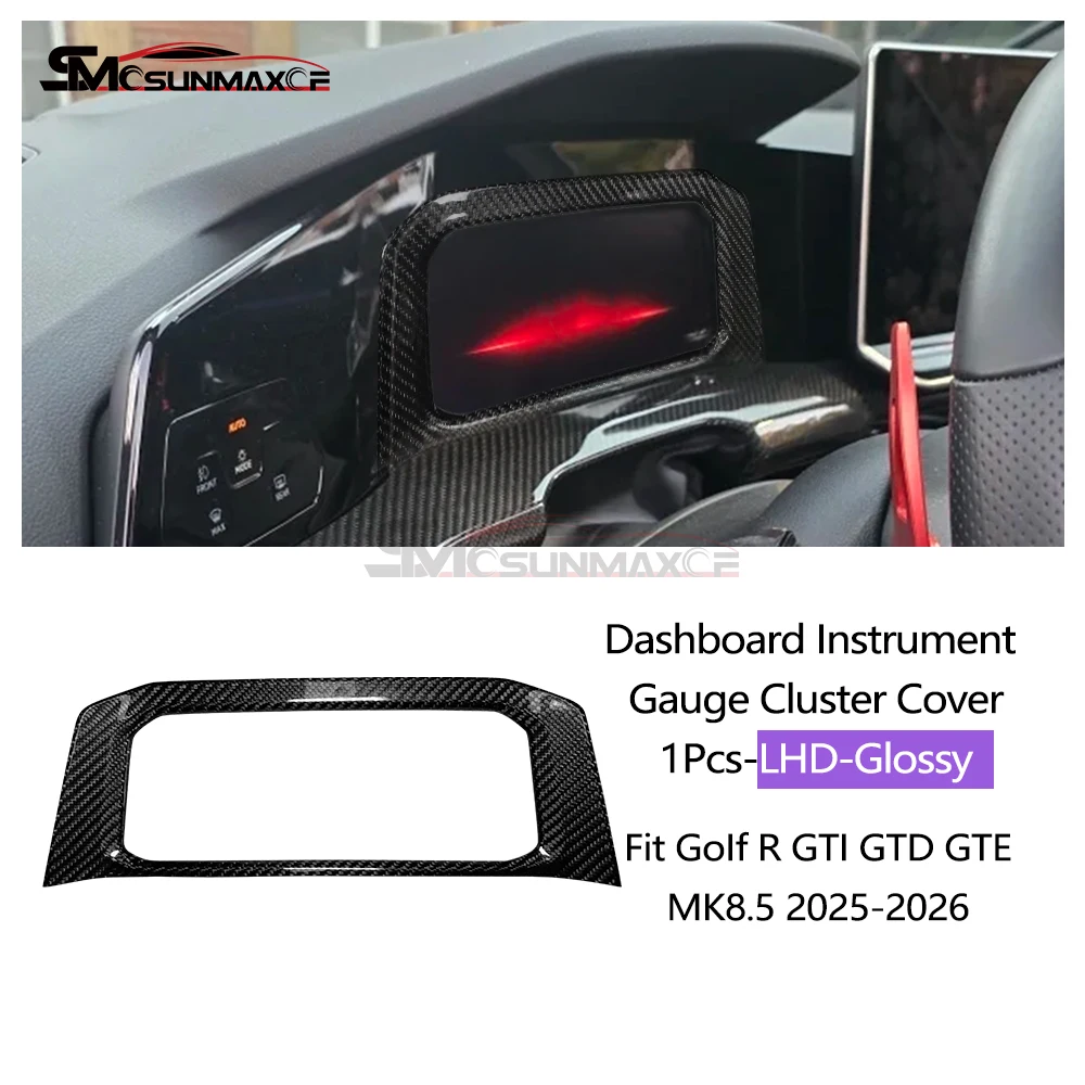 Interieurkit van carbon fiber voor Golf R GTI GTD GTE Golf 8 MK8 Golf 8.5 MK8.5 2020-2026, dashboard, centrale bediening, raamschakelaarpaneel