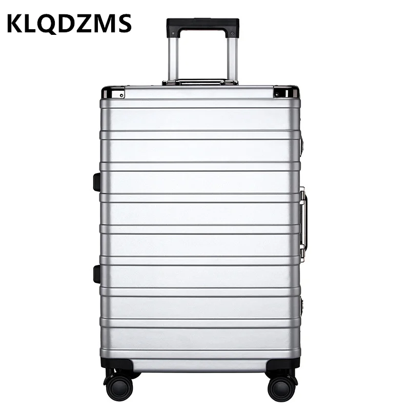 Klqdzms Abs + Pc Koffer Hoogwaardige Zakelijke Instapdoos 20 "24 Inch Heren Trolley Koffer Dames Handbagage Reisbagage