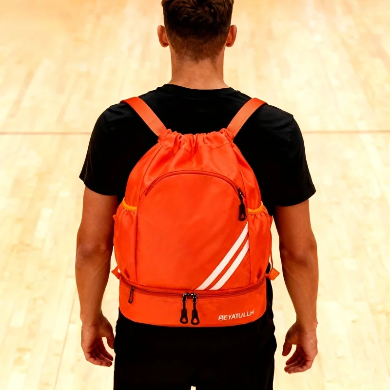 男性と女性のための巾着フィットネスバックパック、バスケットボールのジムバッグ、旅行、収納バッグ、トレーニング、サッカー、サッカー、スポーツ、アウトドア