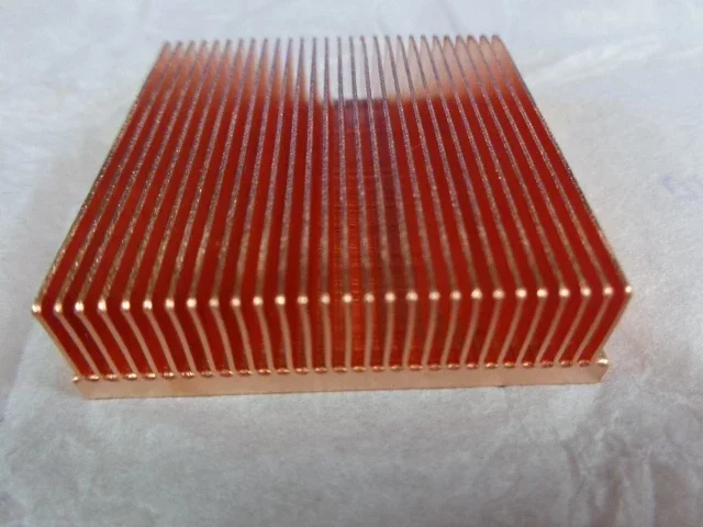 Tembaga Murni Heatsink 100X40X11Mm Skiving Fin Heat Sink Radiator untuk Elektronik RAM Chip LED VGA Pendingin Pendingin