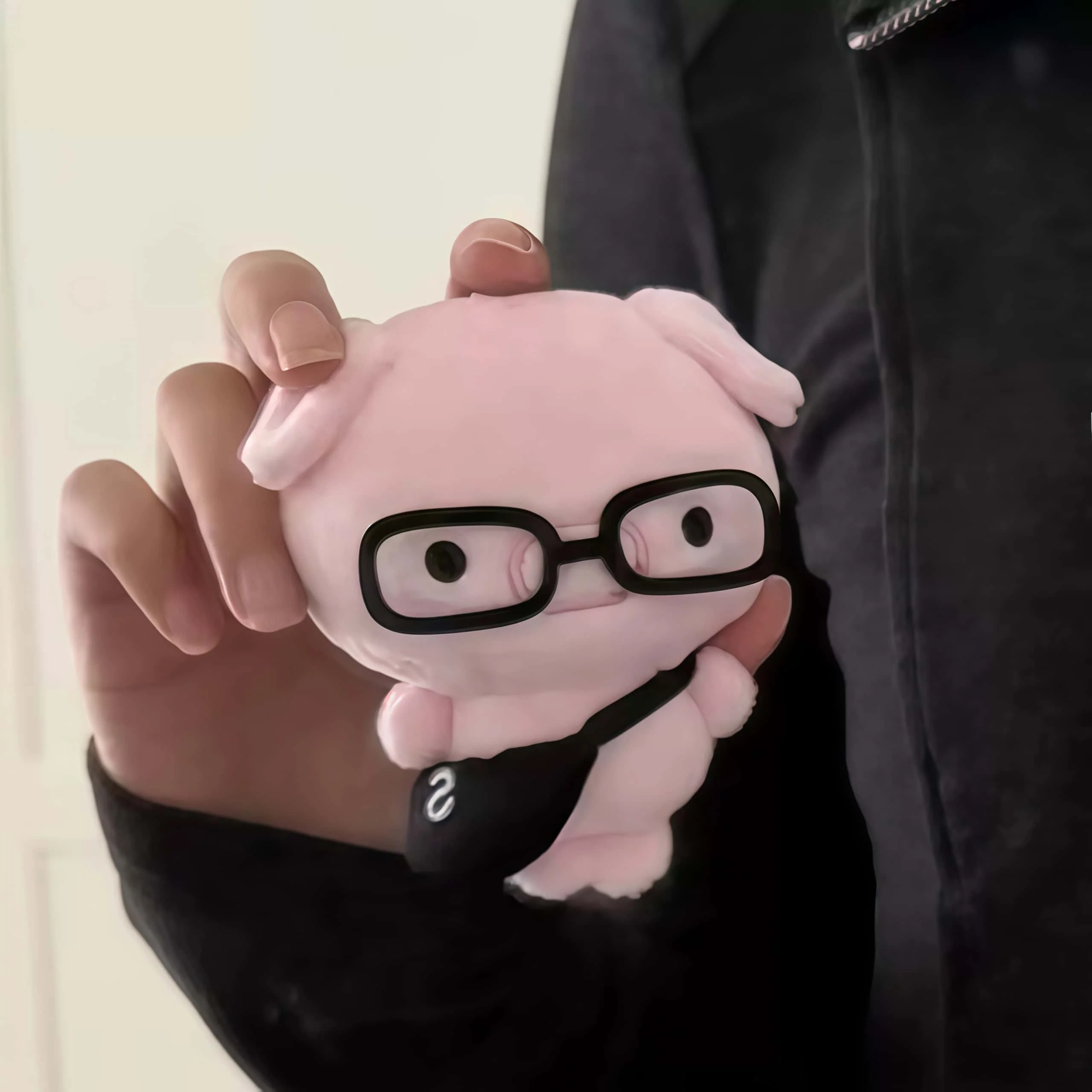 Cute Pink Pig Plush Keychain, Soft Piggy Doll Bag Pendant Ornament for Backpack Decor Gift