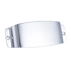 Chrome Plated Steel Pickup Cover Protector for Jazz Bass Electric Bass Guitar Part Replacement Instrument Accessory Repair Tool
