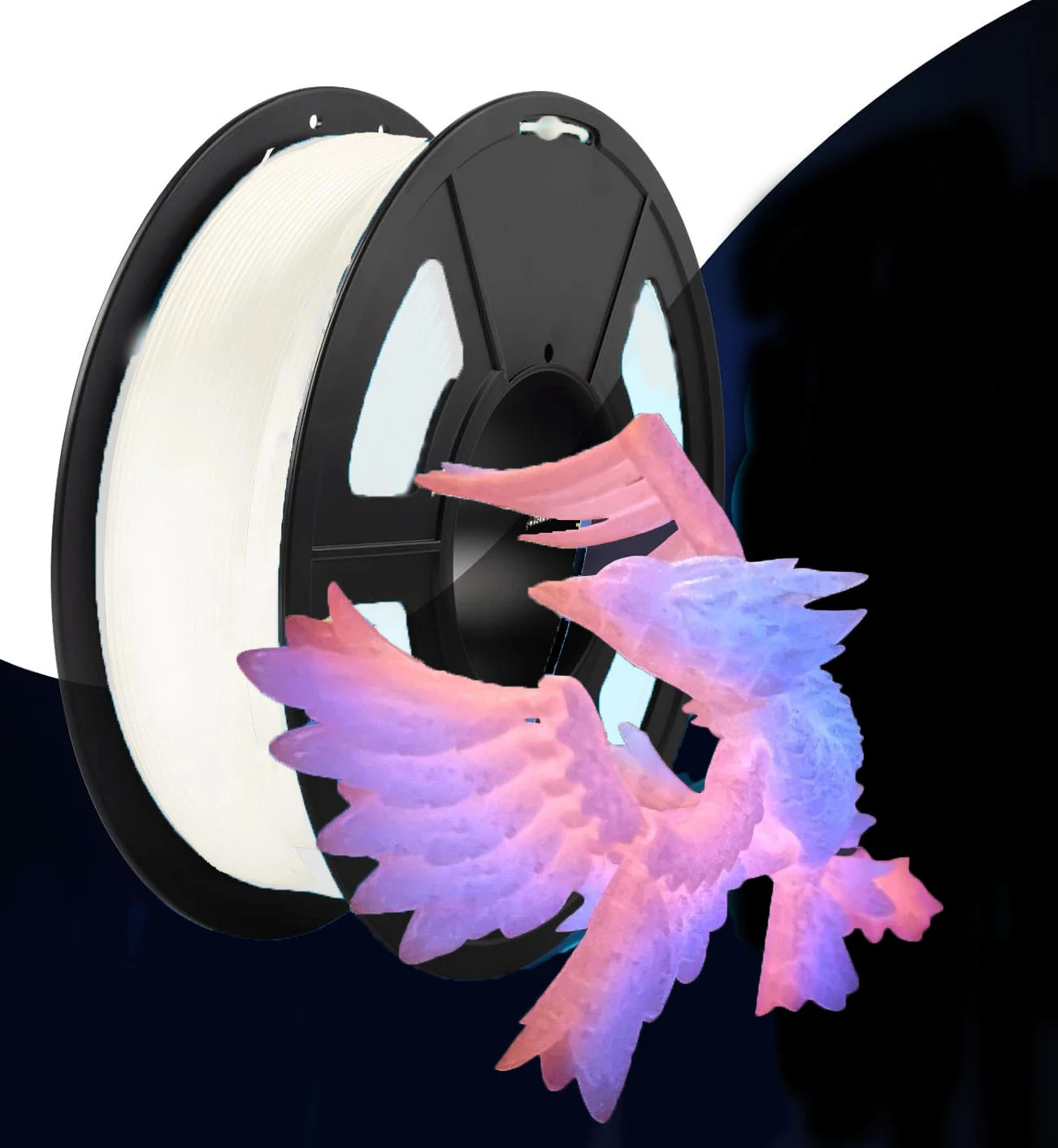 

Glow in The Dark Filament Multicolor, Rainbow, PLA Filament 1.75 mm, 3D Printer Filament Bundle,