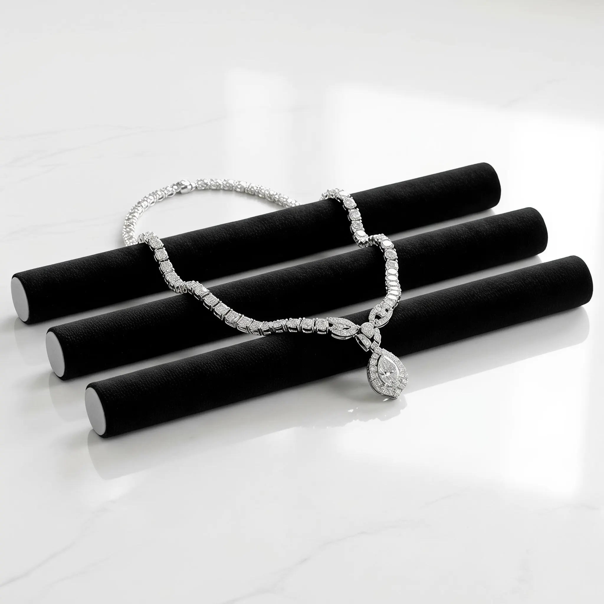 16 Pcs Jewelry Partition Flannel Strips Jewelry Organizer Drawer Inserts Strips Round Foam Sponge Inserts Sponge Cushion