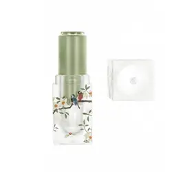 Lipstick Bottle Tube Refillable Leak Proof Sealing 3D Flower Pattern Scrub Small Birds Flowers Empty Lip Balm Dispenser Bottle