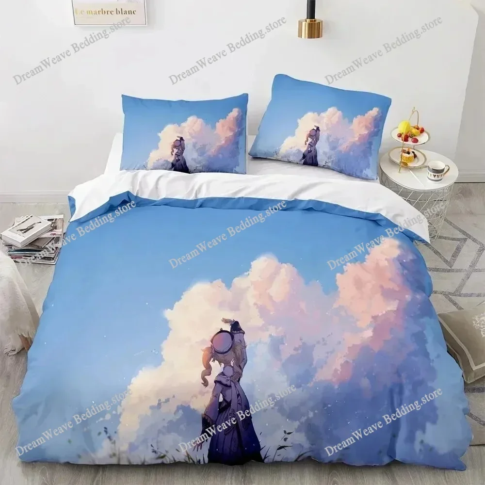 Genshin Impact Bedding Set Duvet Cover 3d Bedding Fashion Design Decoration King Duvet Cover Set Double Bed Set Bedding Sets