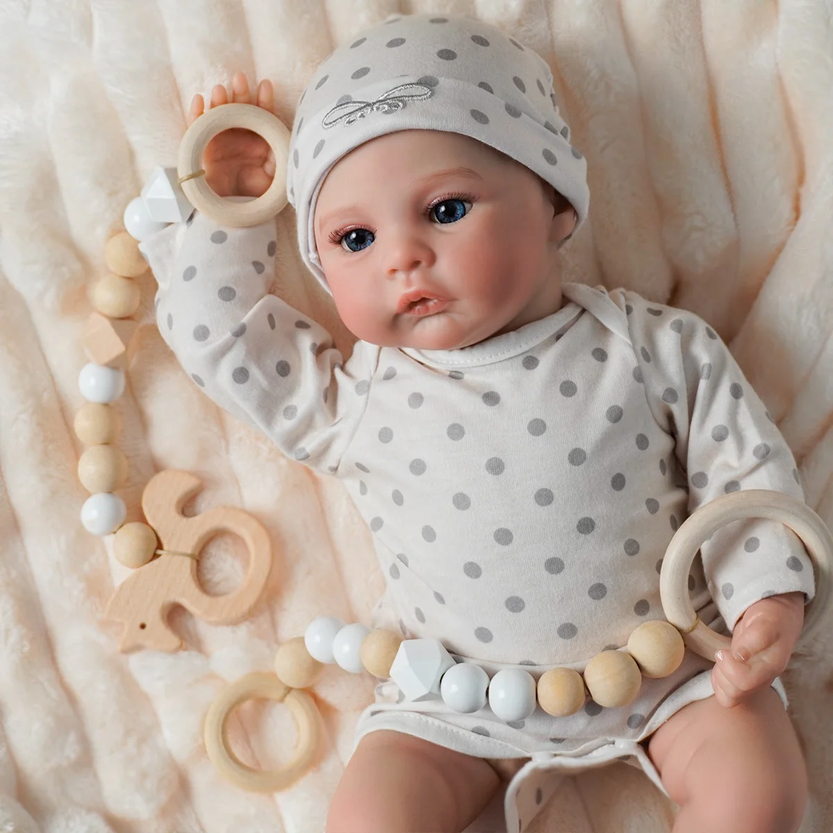 

JOYORA Realistic Finished Fashionable Rebirth Doll Realistic Baby Doll High Quality Handmade Doll Girl Christmas Gift Exquisite