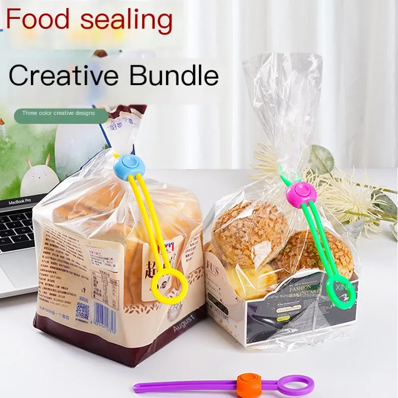 5Pcs Creative Household Food Snack Bag Storage Sealing Clips Promotional Sealing Clips Portable Kitchen Storage Clip for Food