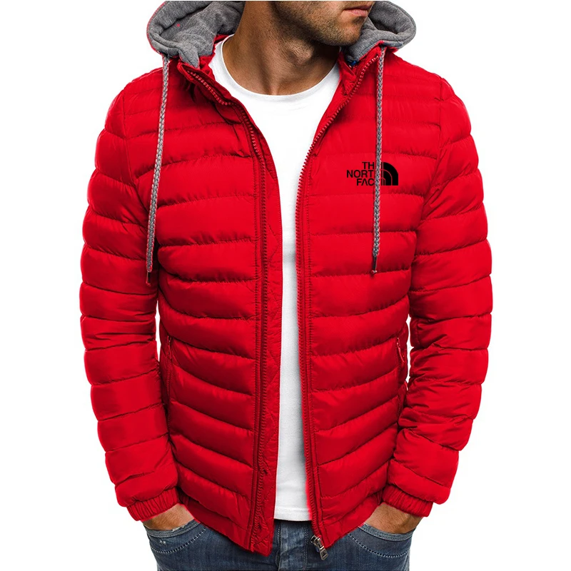 Jaqueta masculina com capuz Antivento, casaco parka quente, casual e confortevole, ao ar livre, moda de rua, campeggio, inverno