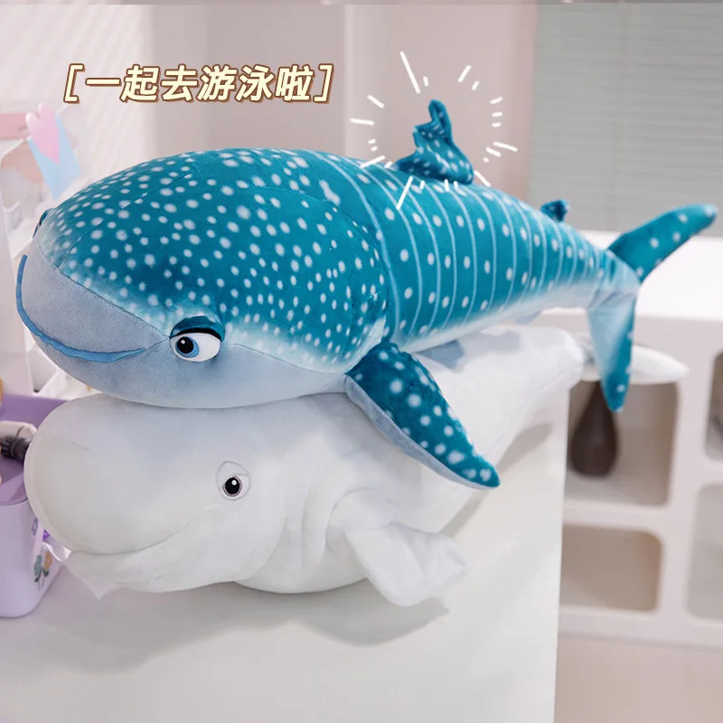 Shark Plush Toys Marine Animal Dolls Beluga Plush Toys Kid\'s toys plush sofa pillow soothing pillow plush sharks and whales