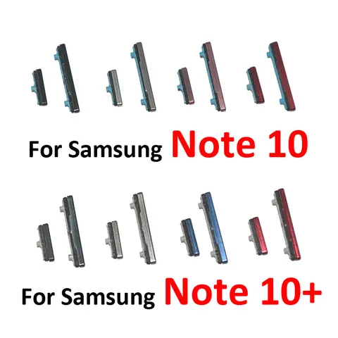 삼성 Galaxy Note 10 Plus Note10 + N970 N971 N975 N976 전화 하우징 용 전원 볼륨 버튼 New On Off 푸시 사이드 키