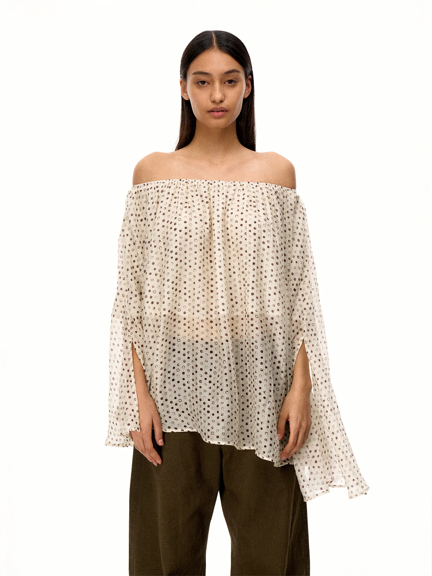 

Женская футболка Firstfloor из шелковистого шифона с леопардовым принтом, длинными рукавами, асимметричным дизайном, легкая, многофункциональная