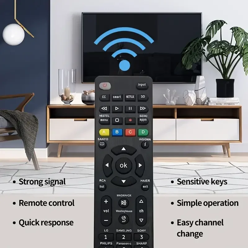 RCG008 Replacement Universal Remote Control for LG For Sony for Samsung for Panasonic ForToshiba For Phili ps with Light