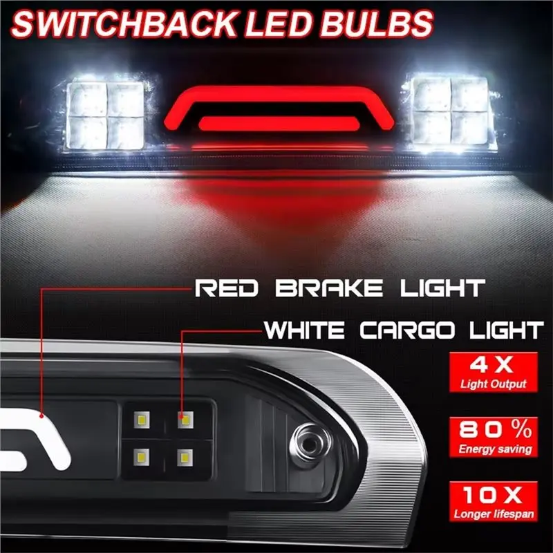【Price Drop !!】-High Rear Brake Lamp 3RD Mount For Dodge Ram 1500 2500 3500 2002- 2008 Car Stop Light 55372082AD