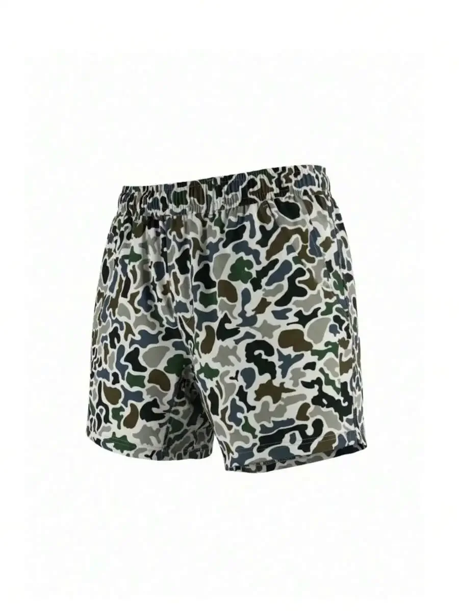 

Womens Camouflage Print Quick Dry Athletic Shorts For Cycling Fitness Outdoor Summer