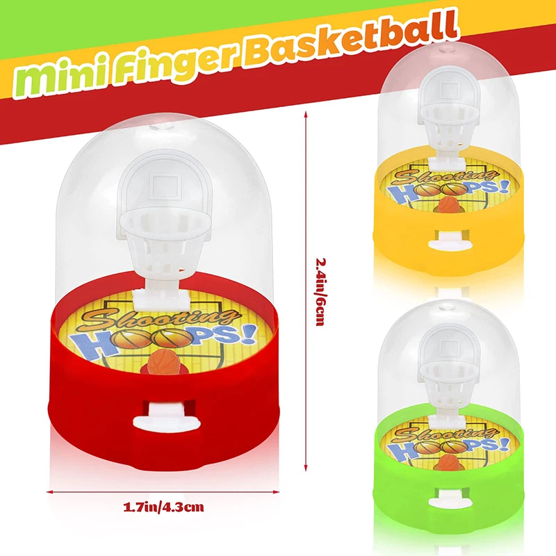 10 pezzi mini macchina da basket da tavolo punte delle dita giocattoli educativi per bambini bomboniere per feste di compleanno premi in classe